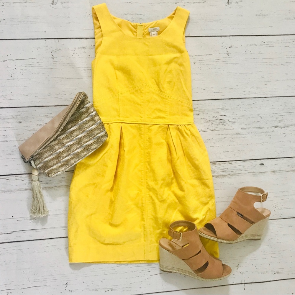 J. CREW Basket Weave Shift Dress
